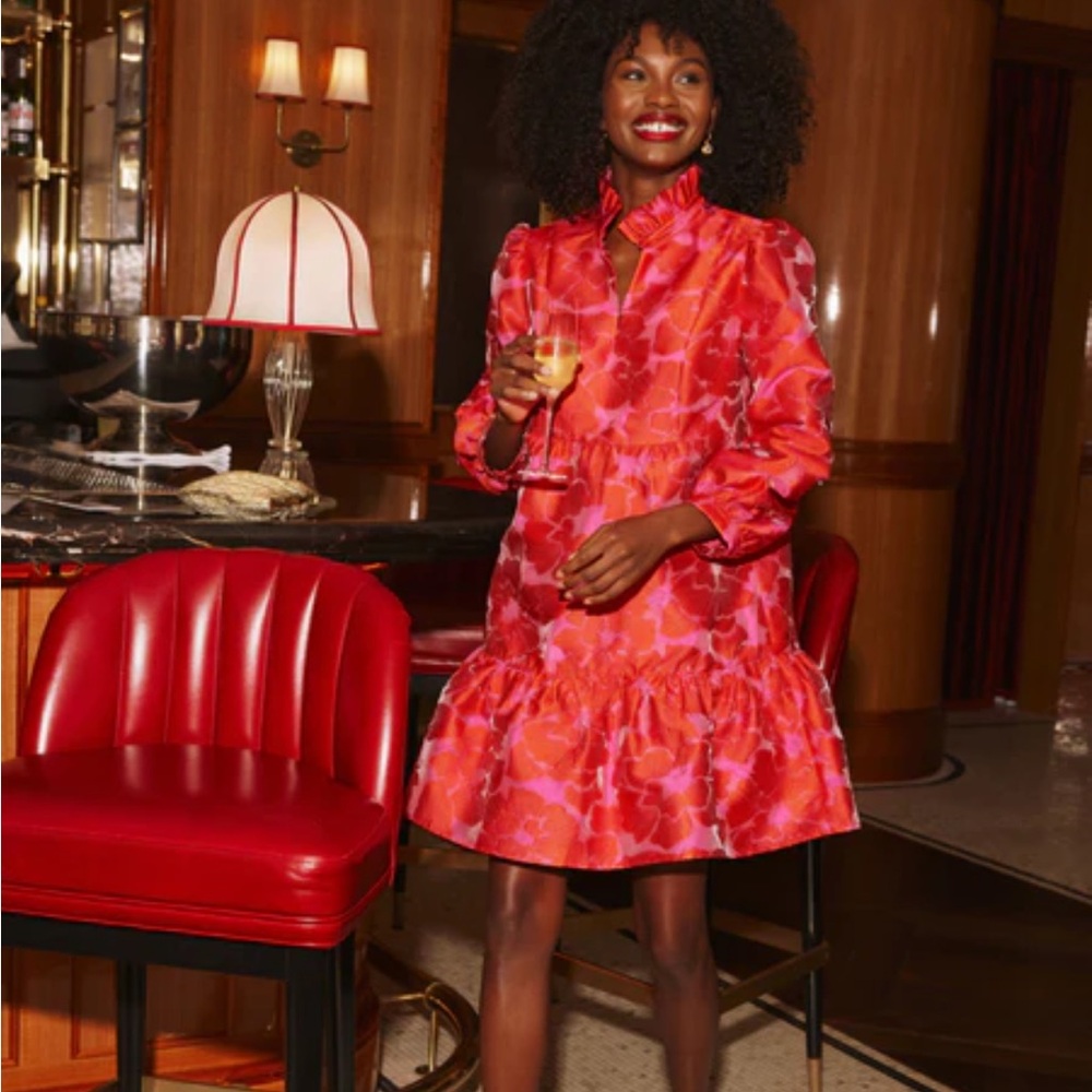 Tuckernuck Red Fil Coupe Palmerston Dress XS